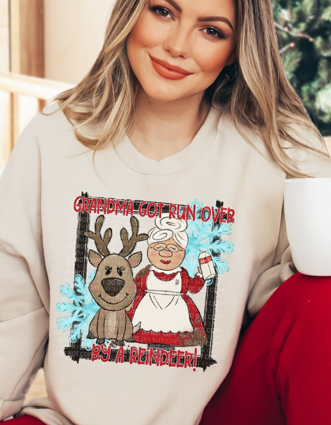 Grandma Got Run Over By A Reindeer Shirt