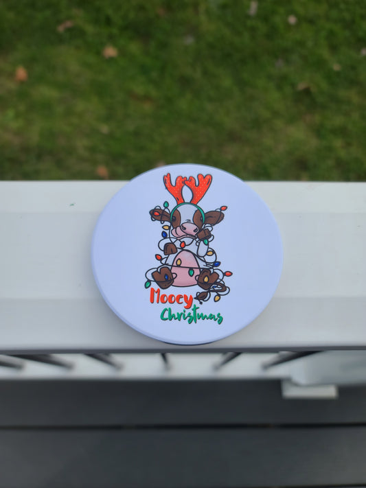 Mooey Christmas coasters