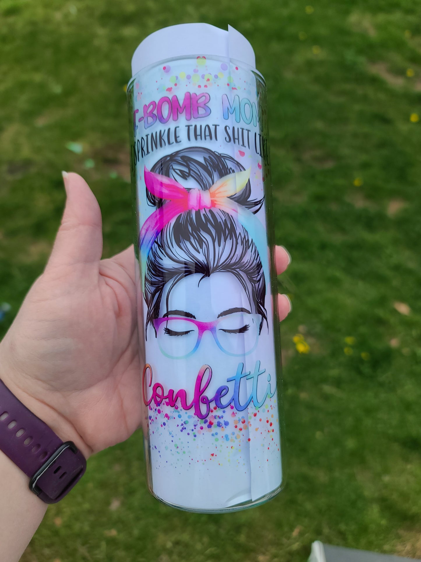 F BOMB Mom 25oz Tumbler