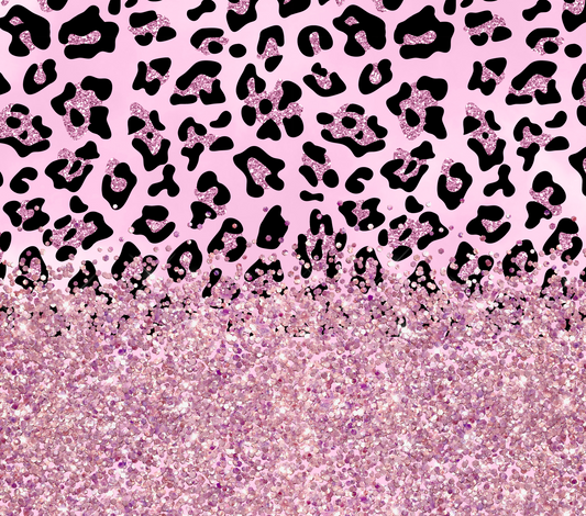 Pink Glitter Leopard Valentine