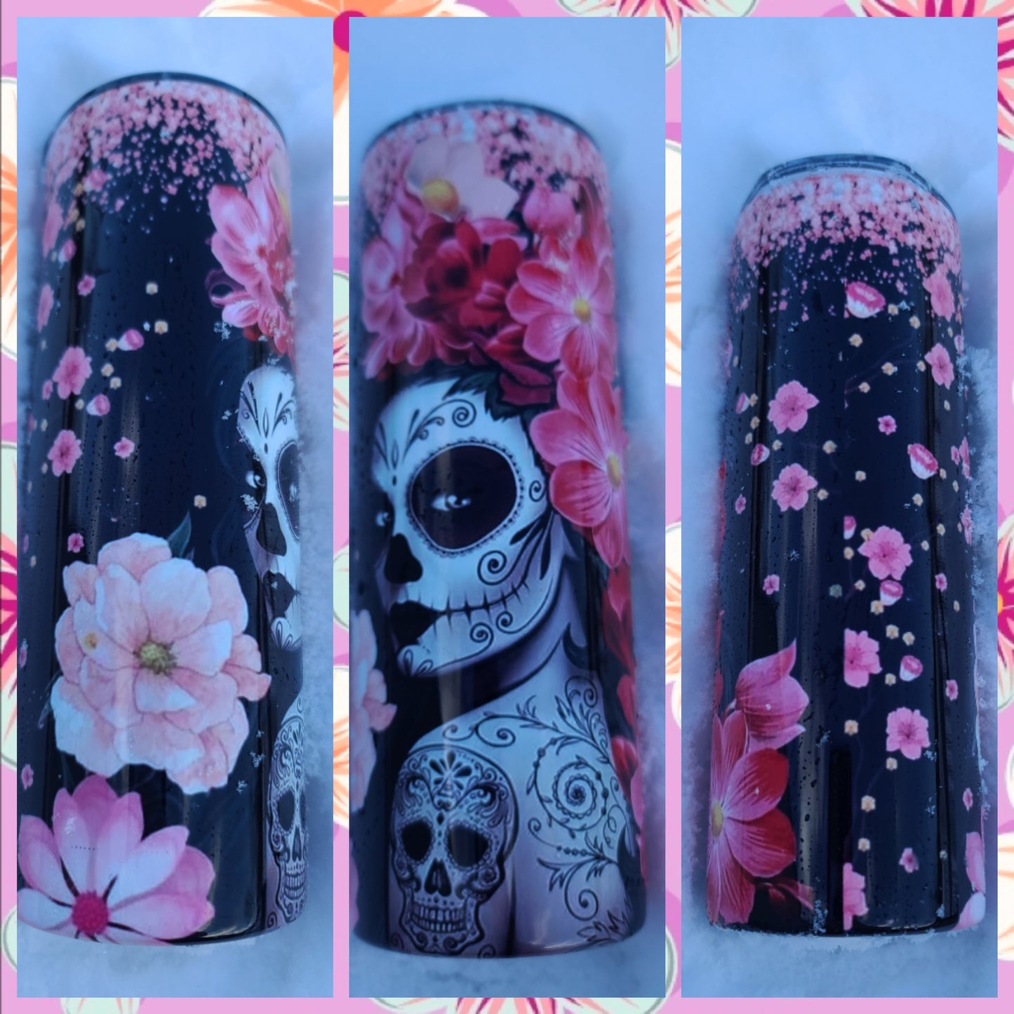 Sugar skull 20oz Tumbler